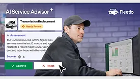 Fleetio's AI Service Advisor. 