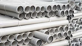 PVC pipes.