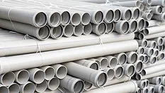 PVC pipes.