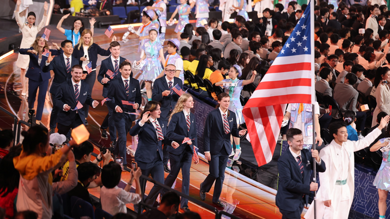 The U.S. team at the WorldSkill competiton.