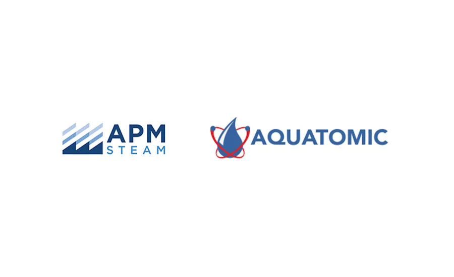 APM Steam and Aquatomic logos