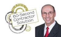 Al Levi gives advice in 60-second Contractor.