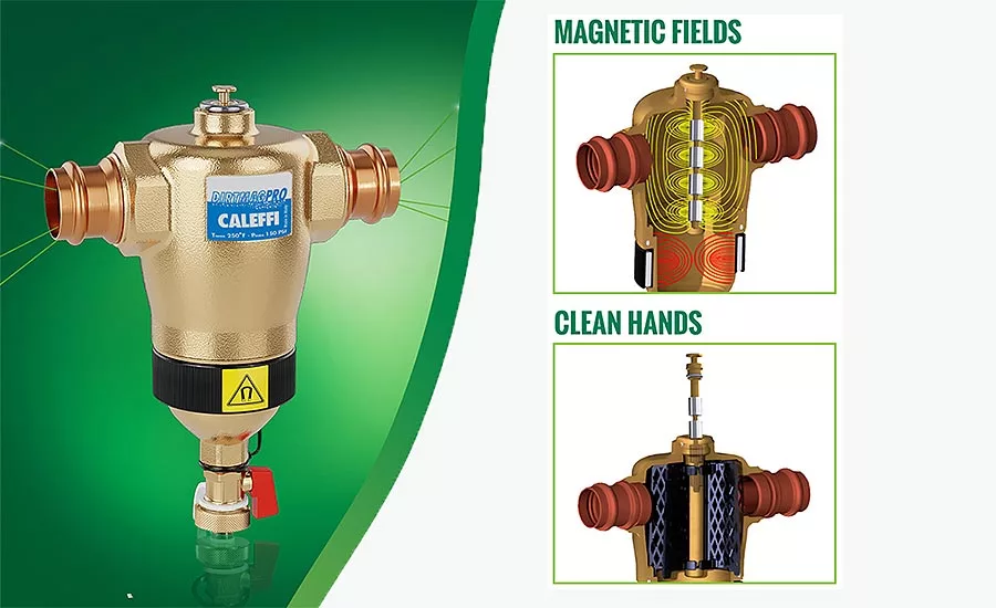 Caleffi magnetic dirt separator