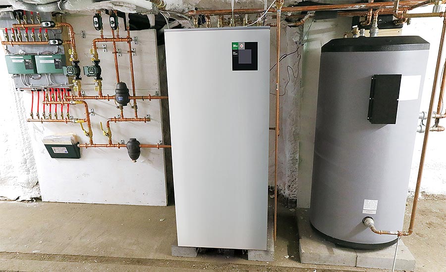hydronic-based heating, cooling and domestic hot water system
