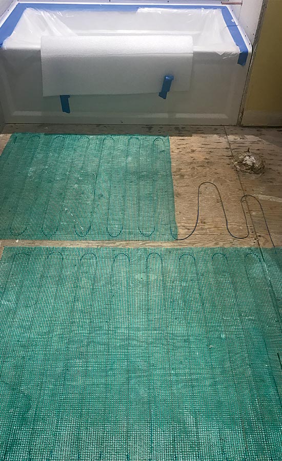 WarmlyYours spot heating mats