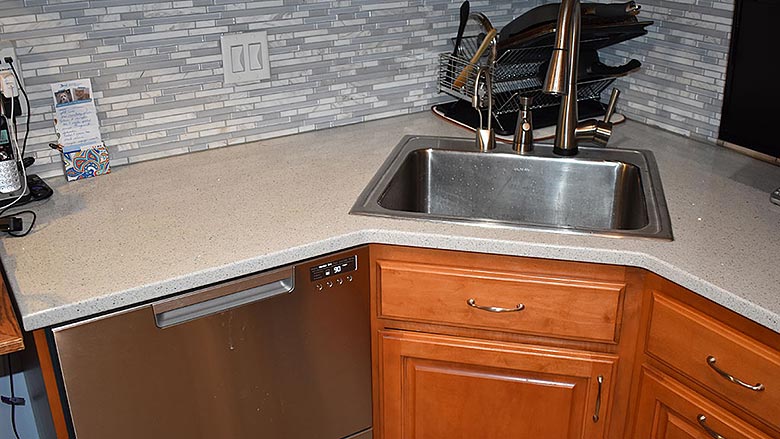 single, deep bowl kitchen sink