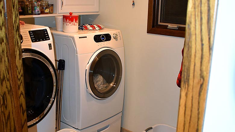 converting a bathroom to a laundry room