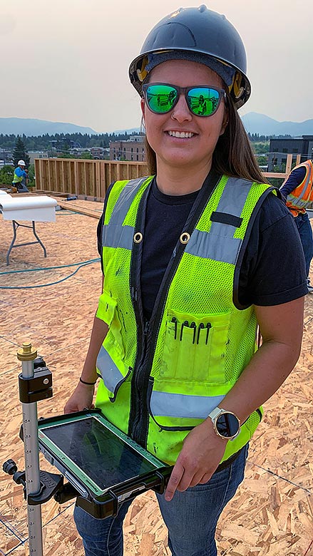 Baylie Frost Total Station jobsite