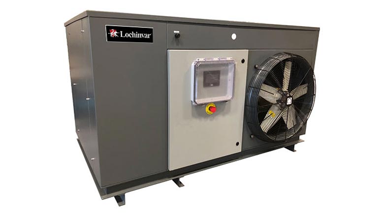 Lochinvar air-source heat pump water heater.