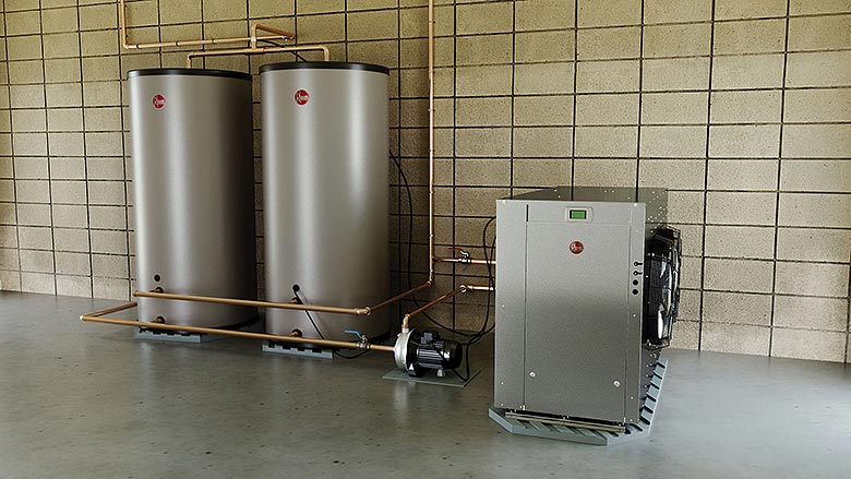 Rheem’s commercial heat pump split system