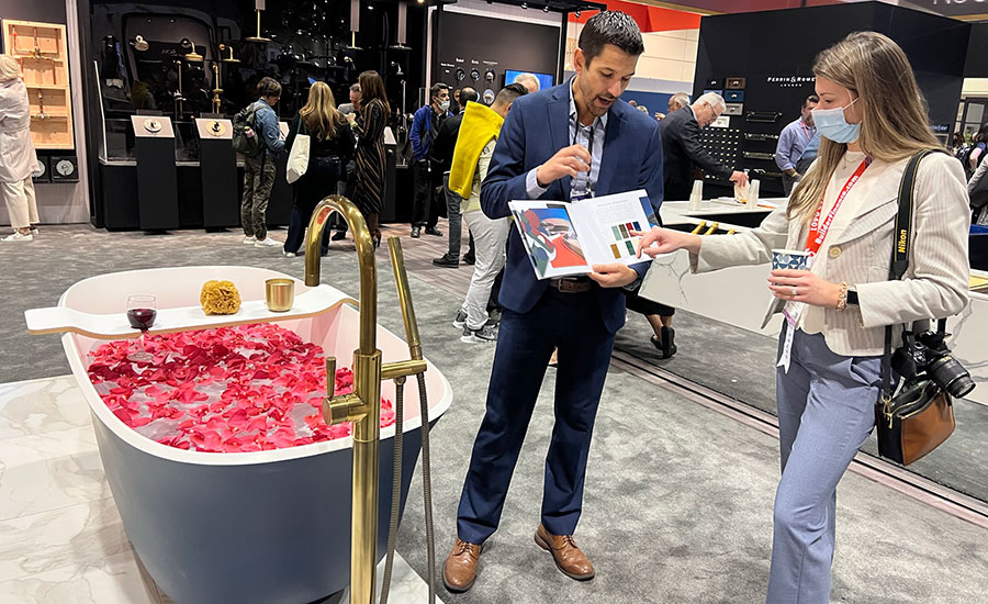 style and color trends in the House of Rohl booth at KBIS 2022