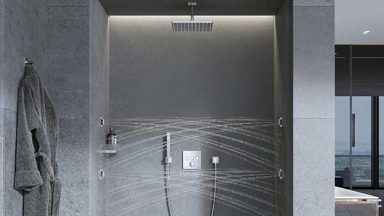 GROHE’s Rainshower Aqua Body Spray and GROHE Hand Shower.