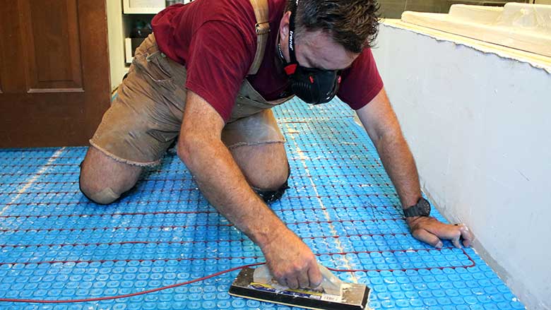 installations of radiant floor heating