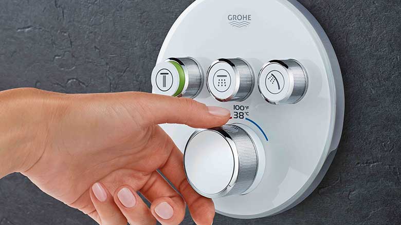 GROHE’s Grohtherm SmartControl Thermostatic Trim