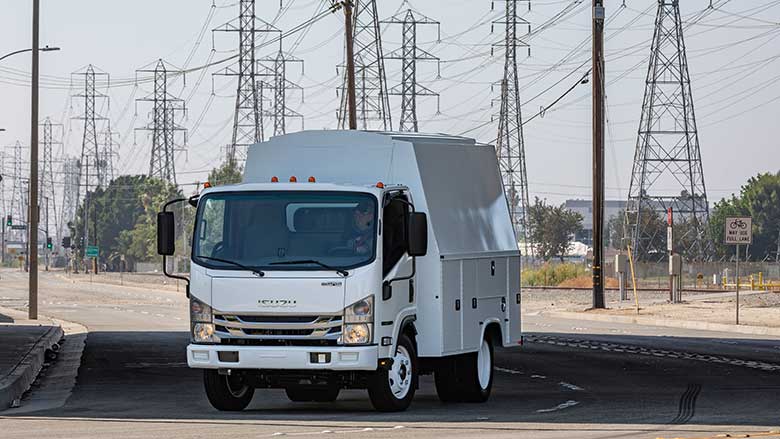 Isuzu work truck