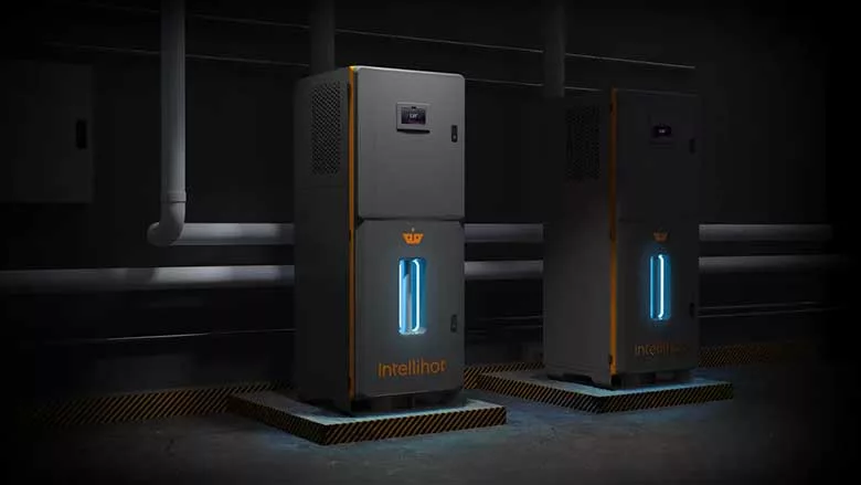 Intellihot commercial tankless heat pump water heater