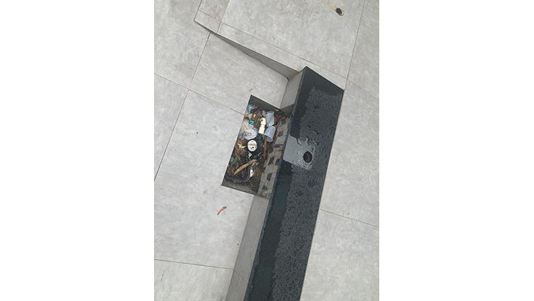 typical water meter installation
