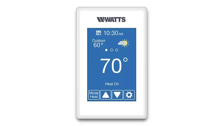 Watts Water Technologies' smart, connected thermostat