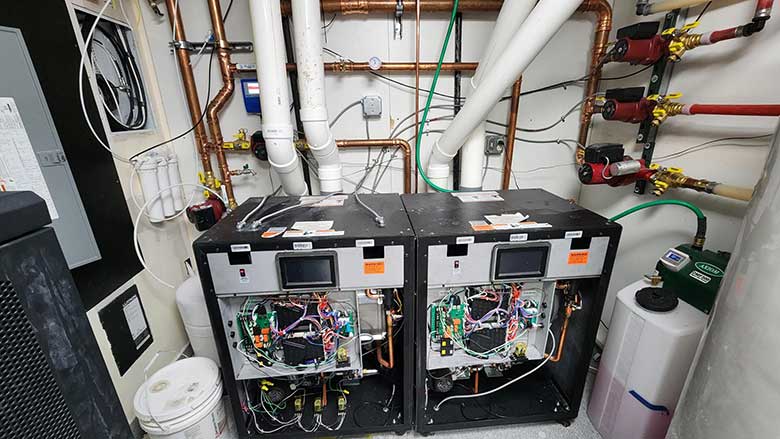 Two HTP Elite Ultra Duo boilers