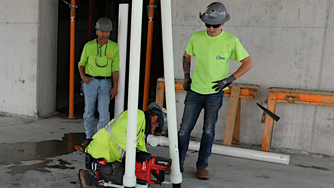 Uponor BLDNA PEX Prefabrication Society Orlando Installation