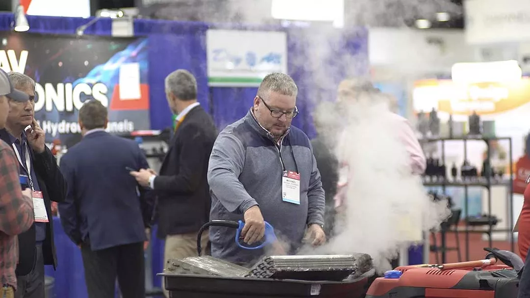 2023 AHR Expo in Atlanta exhibitor demonstration