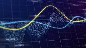 Global and U.S. Economic 2024 Predictions image of digital world map with radio waves