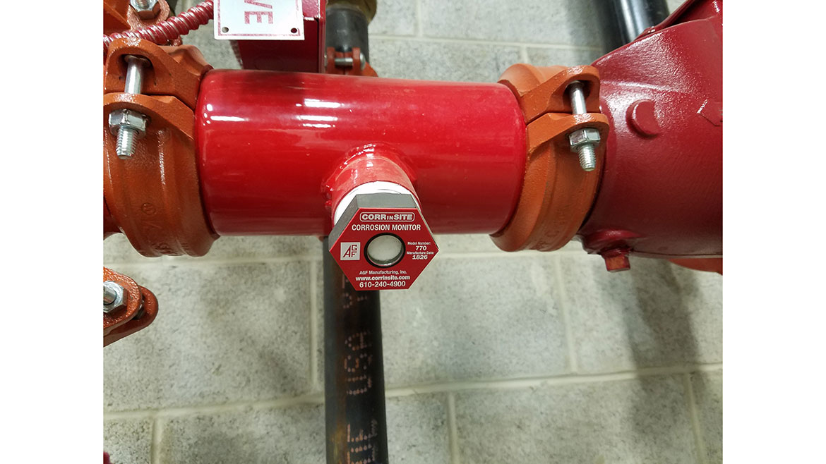 COORinSITE by AGF Manufacturing is a corrosion monitor for dry or wet fire sprinkler systems.