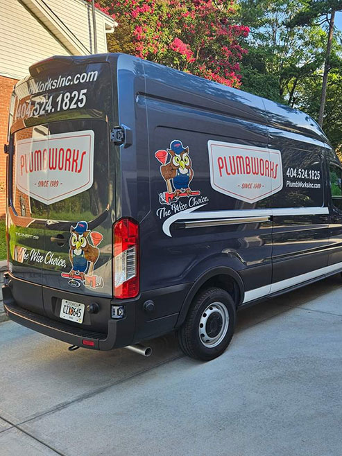 Different angle of the new van