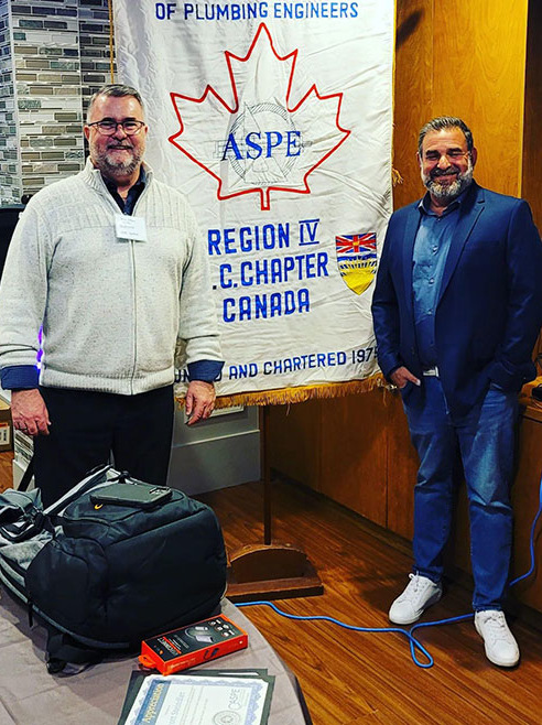 Scott Steindler visits a Canadian ASPE chapter.