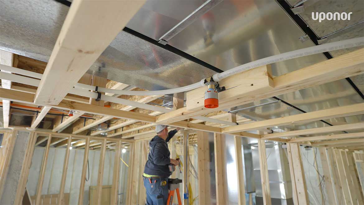Wide view of the installation