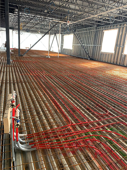 Edward Little High School REHAU pipe system
