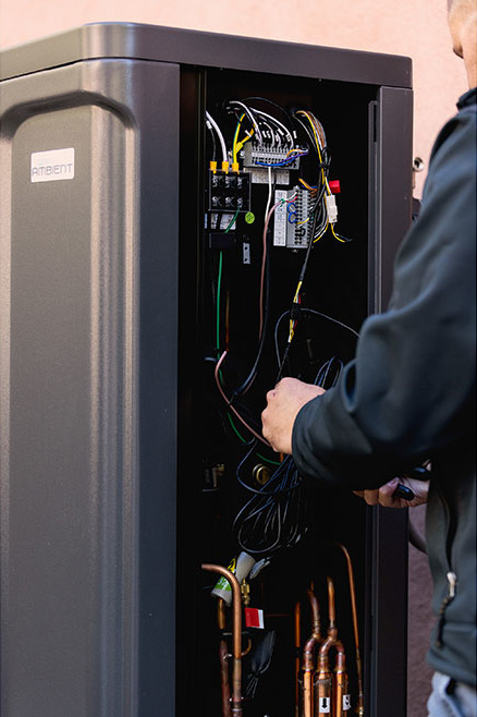 Air-to-water heat pumps installation