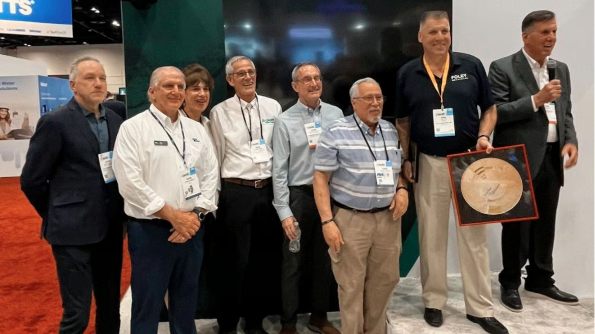Left to right: John Goshulak, John Barba, Ingrid Mattsson, Bob Rohr, John Siegenthaler, Dave Yates, Dan Foley and Dan Holohan.