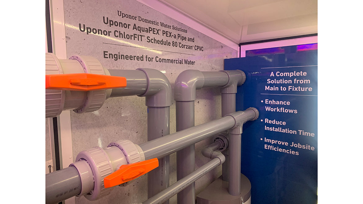 Exhibit of Uponor AquaPEX PEX-a Pipe and Uponor ChlorFIT Schedule 80 Corzan CPVC