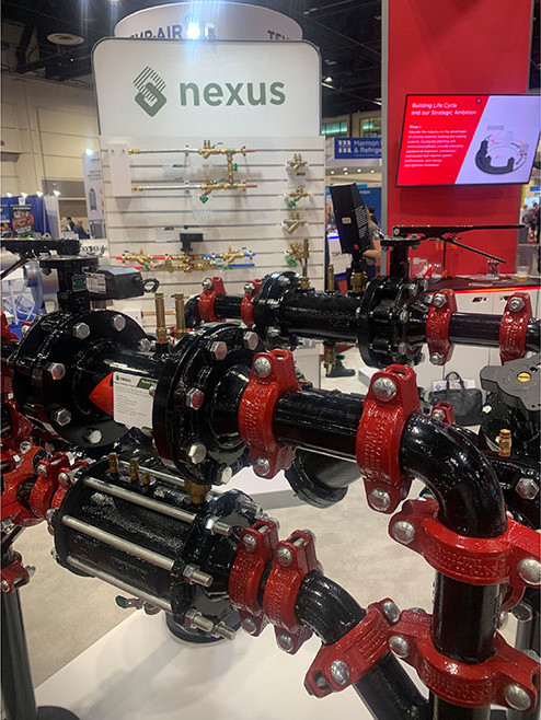 Nexus Ultramatic GPM flow control valve assembly at AHR Expo.