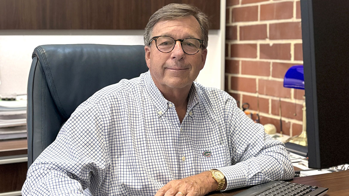 Bob Mycoff at his desk