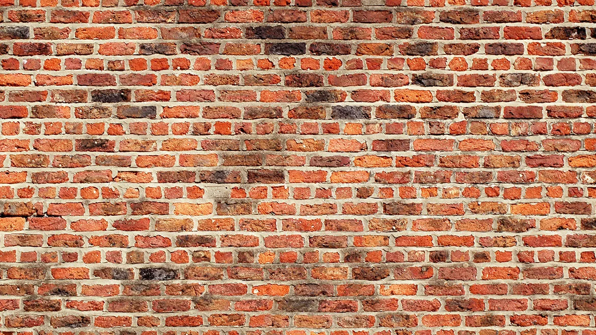 Big, perfect, interesting and old red brick wall texture.