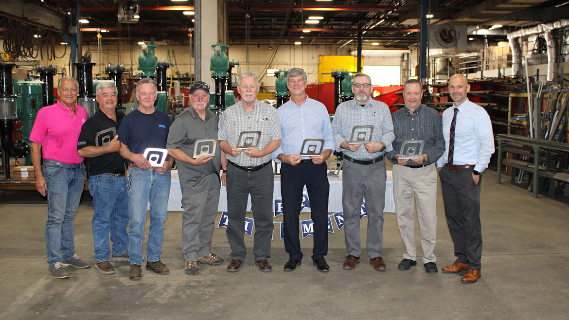 The Arden team gathers to recognize seven exceptional team members whose combined service to Arden spans more than 175 years.