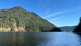Lake Crescent, a glacially carved lake in Washington inside of Olympic National Park