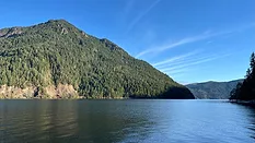 Lake Crescent, a glacially carved lake in Washington inside of Olympic National Park