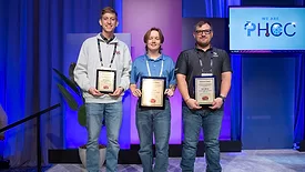 Daniel Pritchett, Josh Vogt and Cody Green, the winners of PHCC’s 2025 Apprentice Contest.