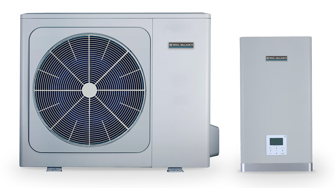 The ECO™ Hybrid Dual-Fuel Hydronic System combines an air-to-water heat pump and a high-efficiency boiler into a single integrated residential heating solution.