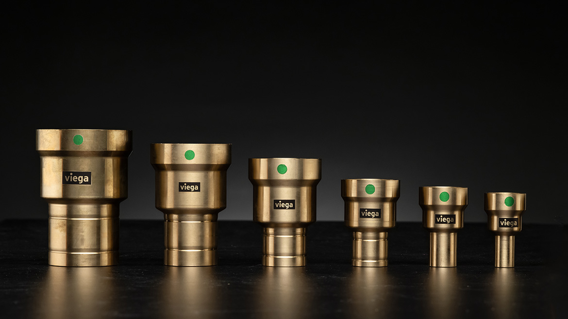 Viega MegaPress transition couplings