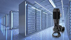 Grundfos KPVS pump in a large data center.