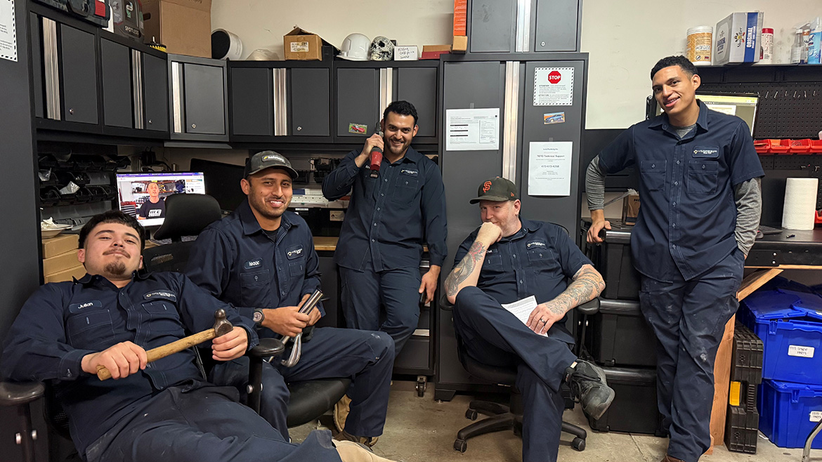 A group of Lutz Plumbing interns.