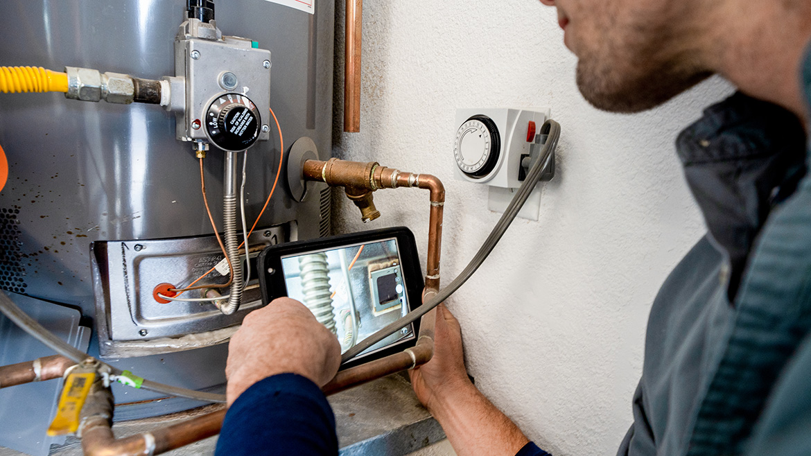 Property Inspector with Furnace