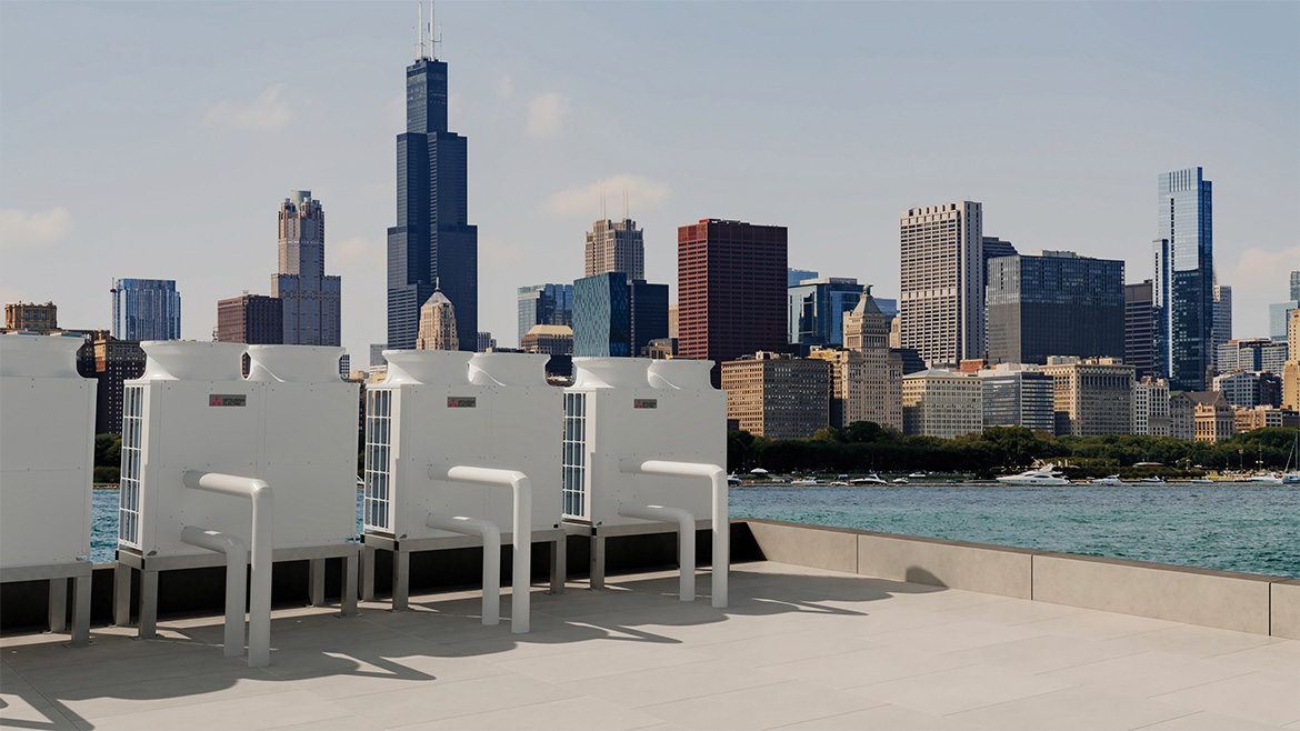 Mitsubishi Electric's ecodan Pro CAHV heat pumps