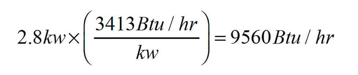 Formula 4 - Conversion to BTUs