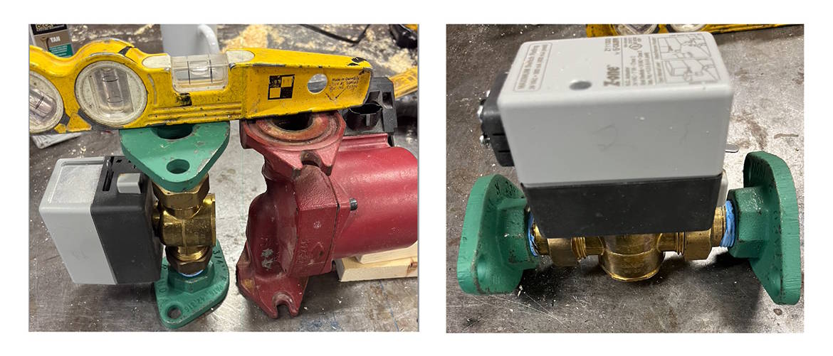 flanged zone valve assembly