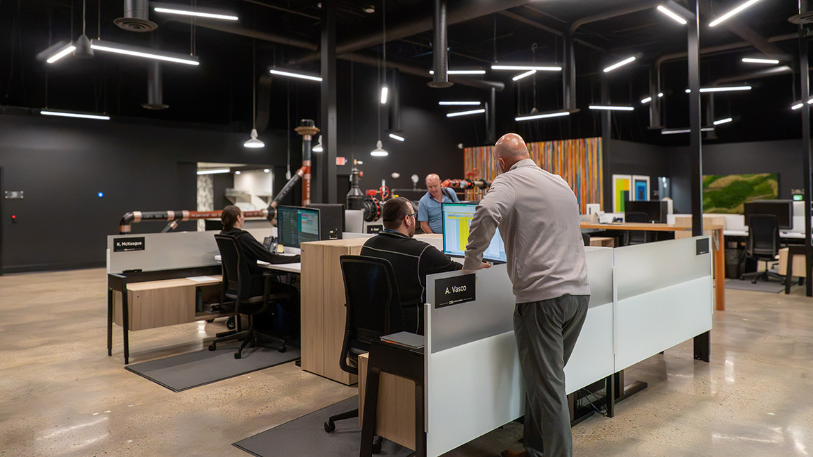 Some of the CDS team on the main sales floor